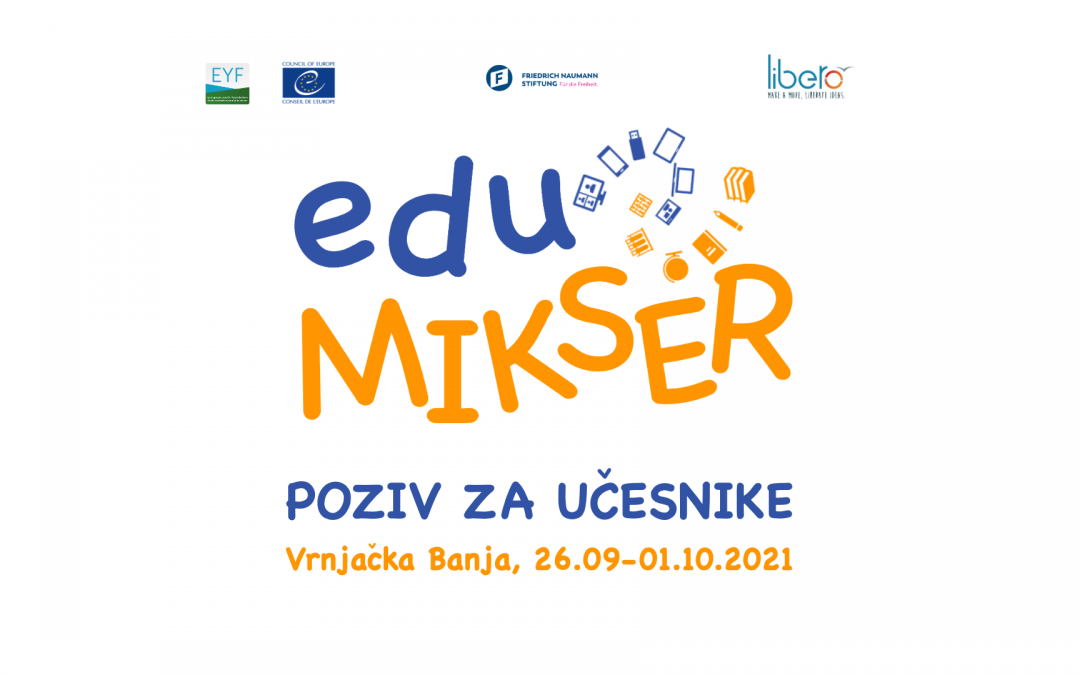 Call for Training Seminar – eduMIKSER (Vrnjačka Banja, 26.09-01.10.2021)