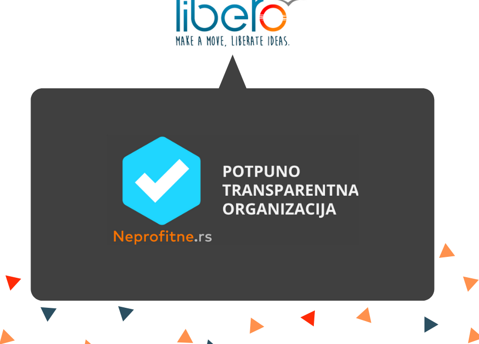 Libero gets marked as “Fully transparent NGO” by neprofitne.rs