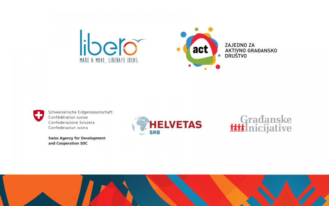 UG Libero dobitnik ACT institucionalne podrške – Zajedno za aktivno građansko društvo u Srbiji