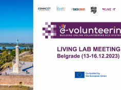 Poziv za učesnike: „E-volunteering Living Lab“ Sastanak (Beograd,13-16.12.2023)