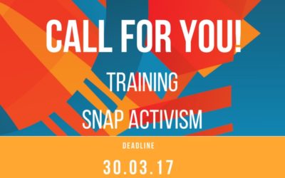 Snap Activism, call for participants- deadline extended to 30th of March