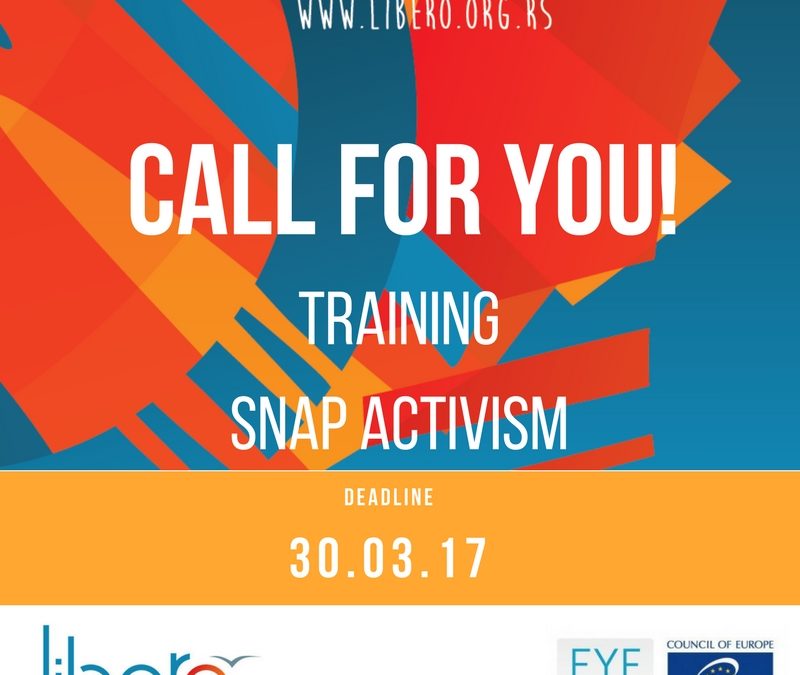 Snap Activism, call for participants- deadline extended to 30th of March